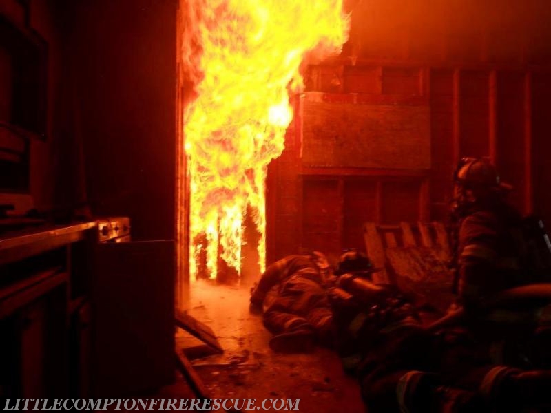 Live Burn Training - Photo Courtesy of Jessica Vandal-Hussey